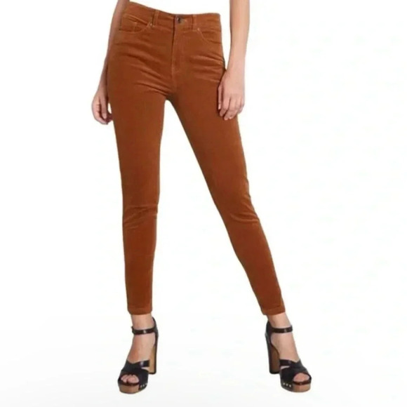 Modcloth Teaching Ease Corduroy Skinny Pants in Glazed Ginger - Picture 1 of 7